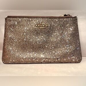 Coach Glitter Clutch - Gold